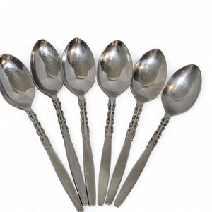 International Lyon Stainless Steel ALHAMBRA Set of 6‎ Teaspoons MCM Combine Ship